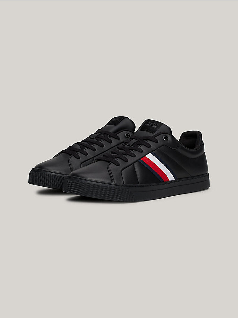 Erkek Icon Court Lth Stripe Sneaker Siyah FM0FM05163BDS