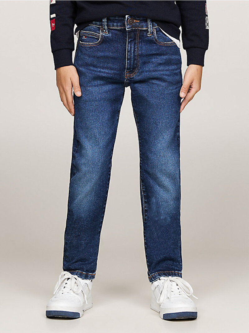 Erkek Çocuk Modern Straight Jean Pantolon Mavi  KB0KB091760GZ