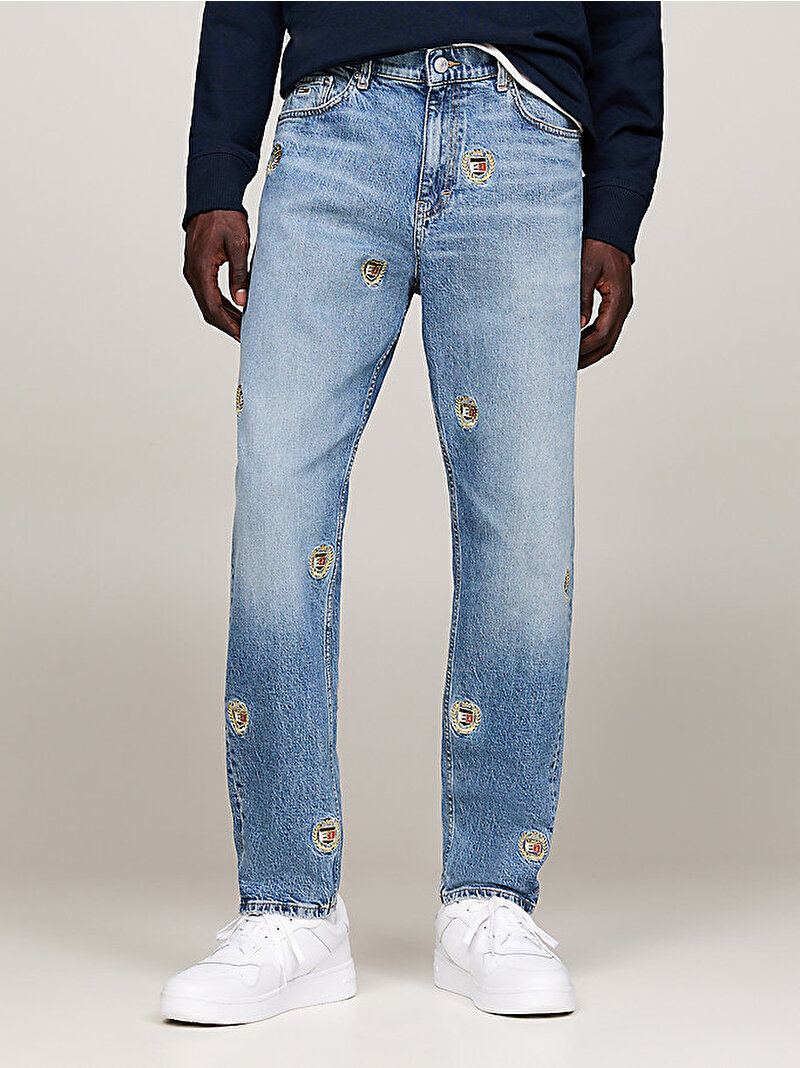 Erkek Isaac Relaxed Tapered Jean Pantolon Mavi  DM0DM204141A5