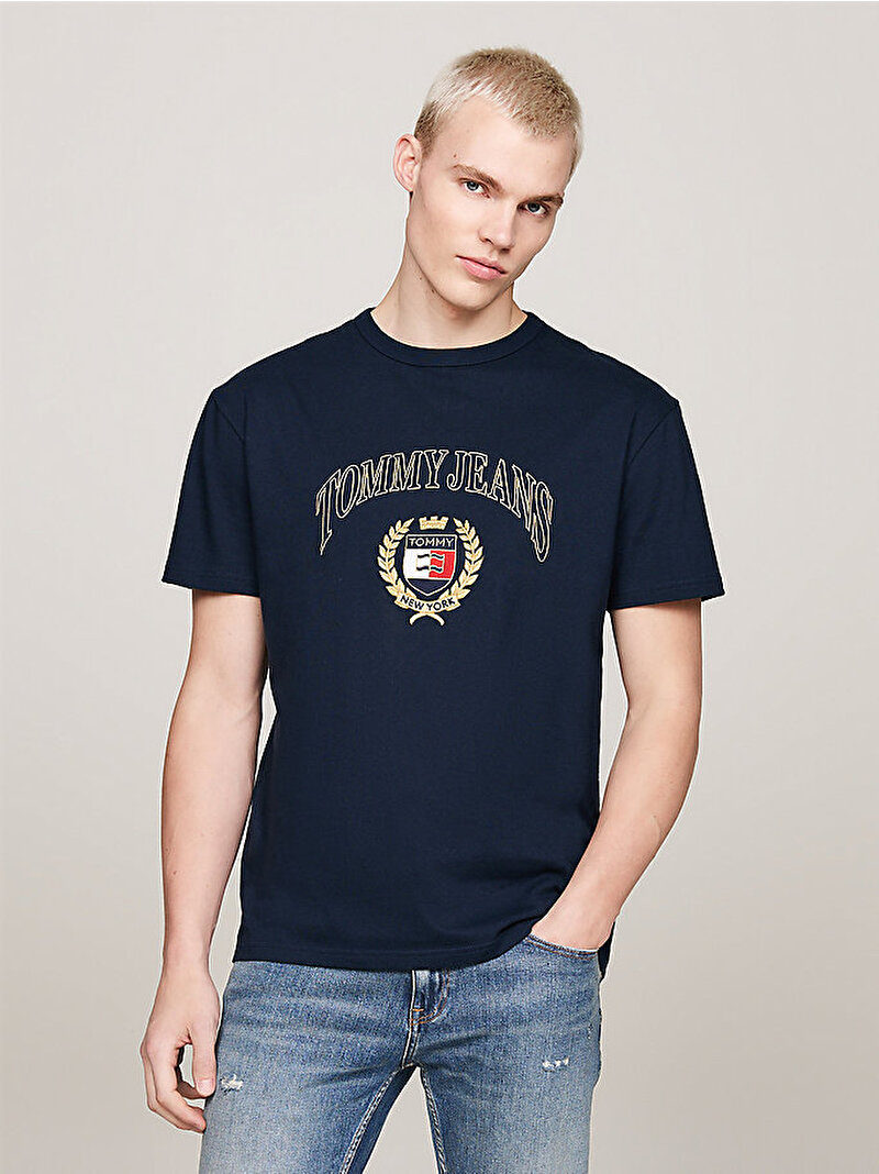 Erkek Tjm Reg Tj Gold T-Shirt Lacivert DM0DM19690C1G