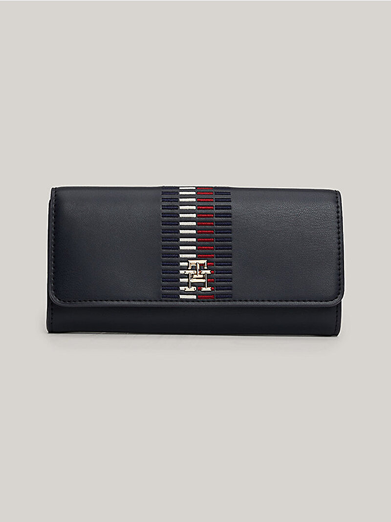 Kadın Th Chıc Large Flap Cüzdan Mavi  AW0AW17366DW6