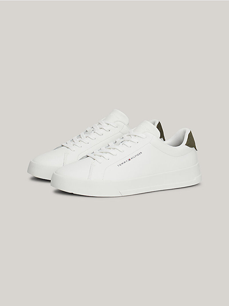 Erkek Th Court Leather Sneaker Yeşil FM0FM05297RBN