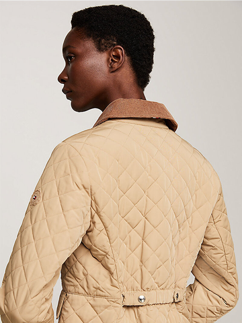 Kadın Slim Quilted Ceket Bej  WW0WW43127RBL