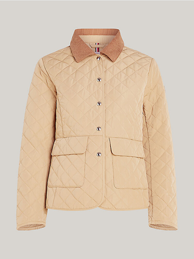 Kadın Slim Quilted Ceket Bej  WW0WW43127RBL