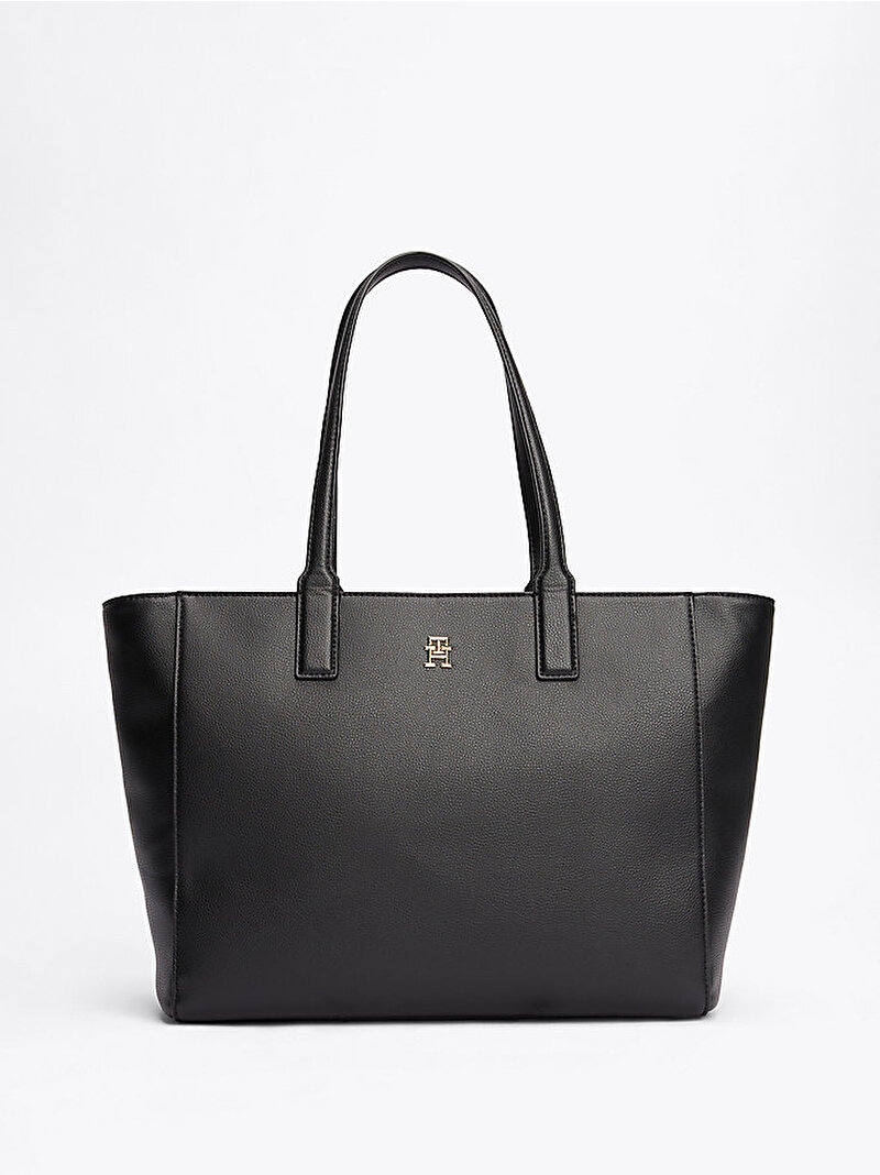 Kadın Th Soft Logo Tote Çanta Siyah AW0AW16905BDS