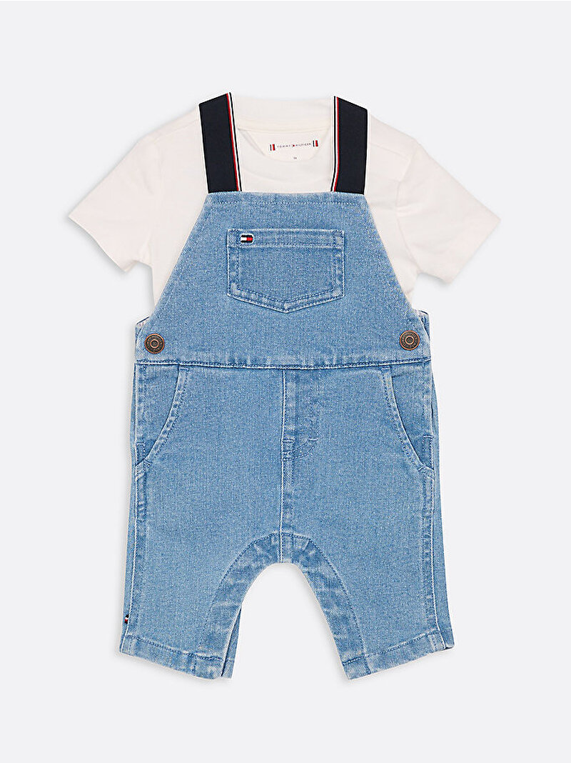 Bebek Denim Dungaree Tulum Mavi  KN0KN019811A4