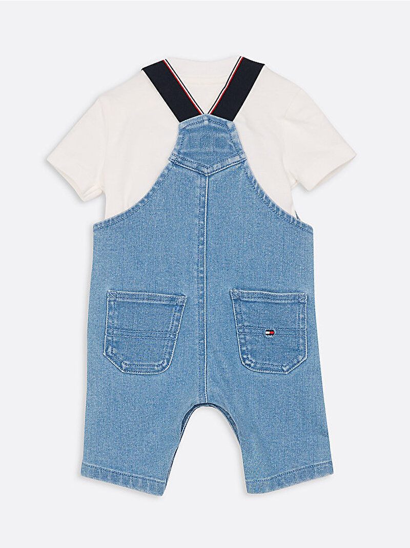 Bebek Denim Dungaree Tulum Mavi  KN0KN019811A4