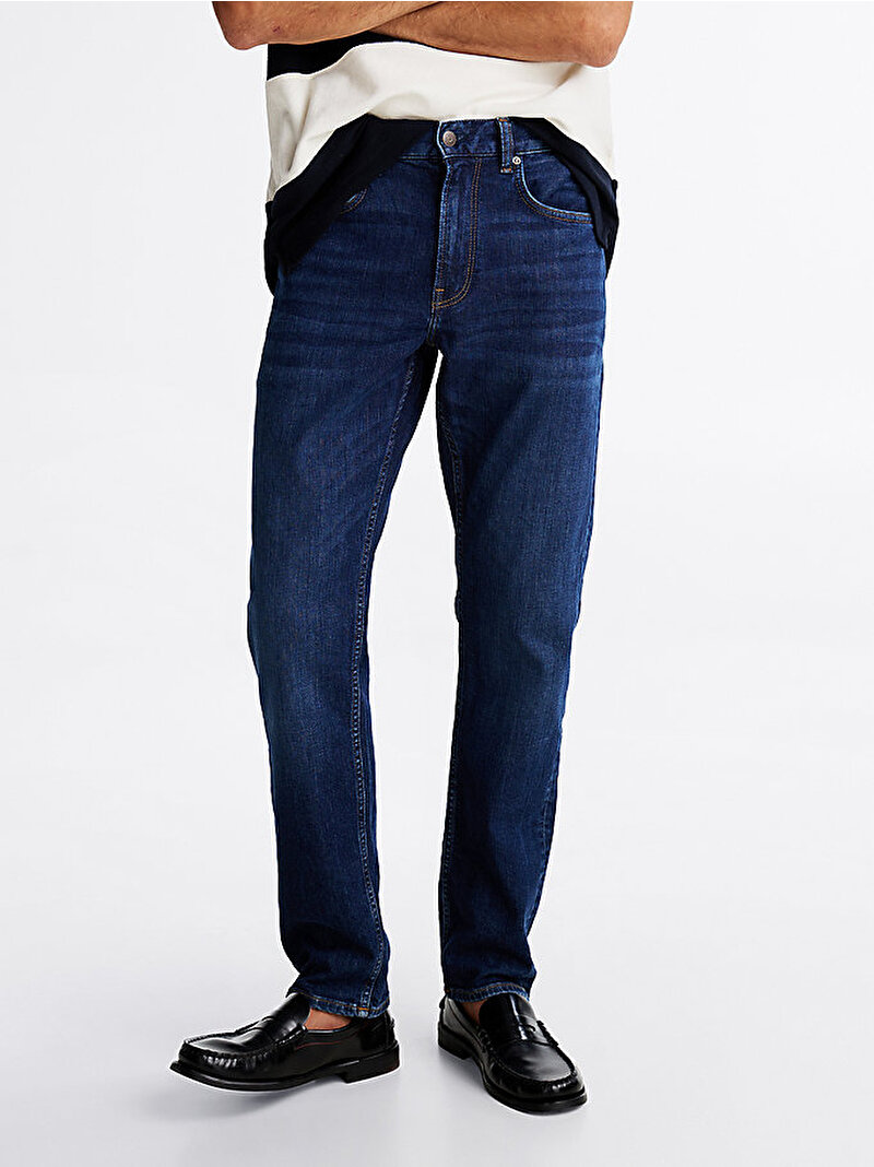 Erkek Regular Mercer Straight Jean Pantolon Lacivert MW0MW378101BX