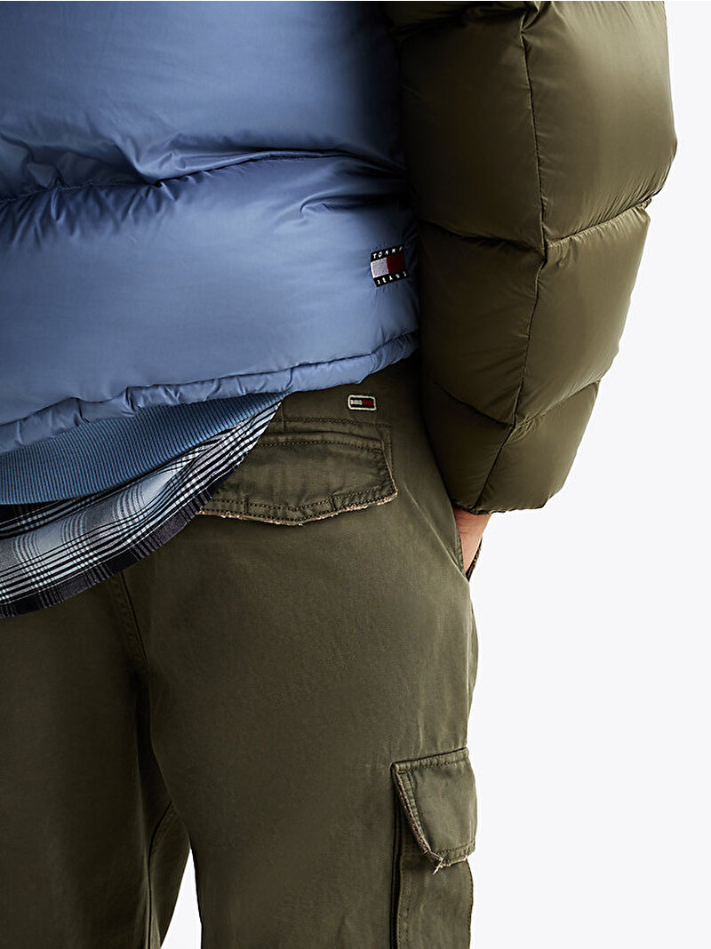 Erkek Tjm Jaimie Cotton Cargo Pantolon Yeşil DM0DM20293M12