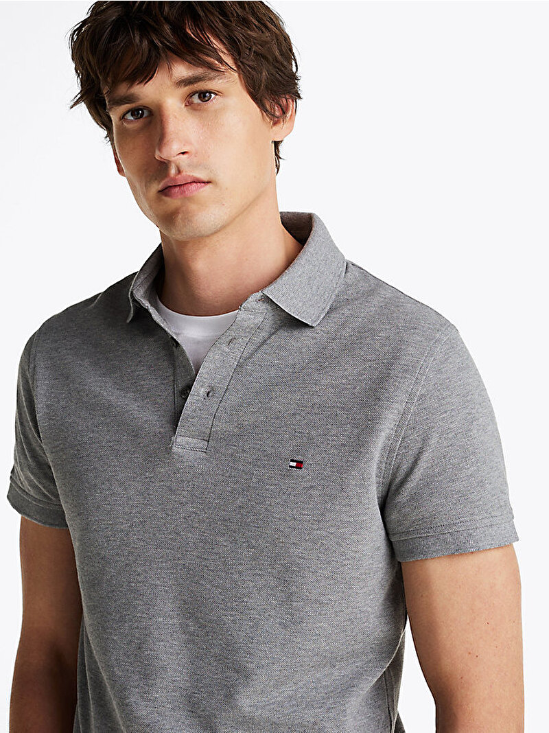 Erkek 1985 Slim Polo T-Shirt Gri MW0MW17771P91