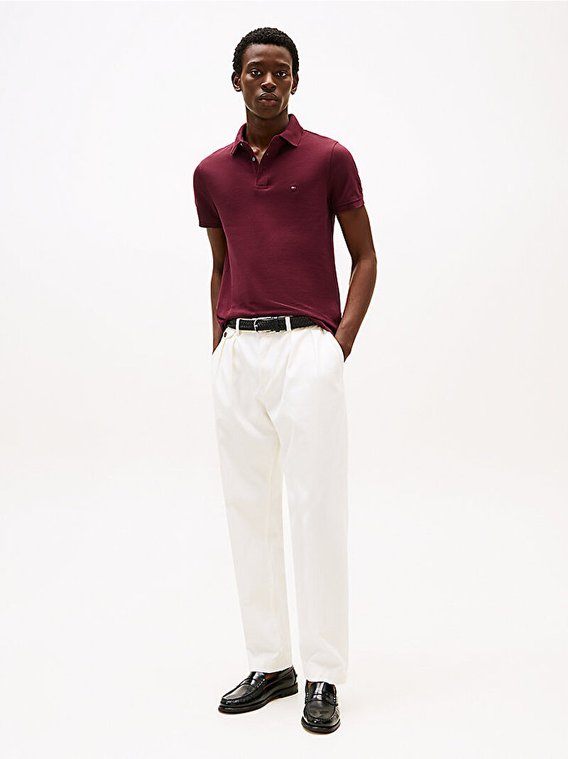 Erkek 1985 Slim Polo T-Shirt Kırmızı MW0MW17771VLP