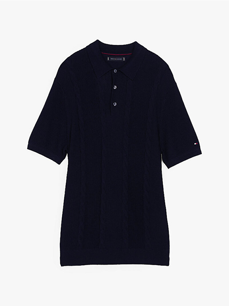 Erkek Dc Cable Polo T-Shirt Lacivert MW0MW37854DW5