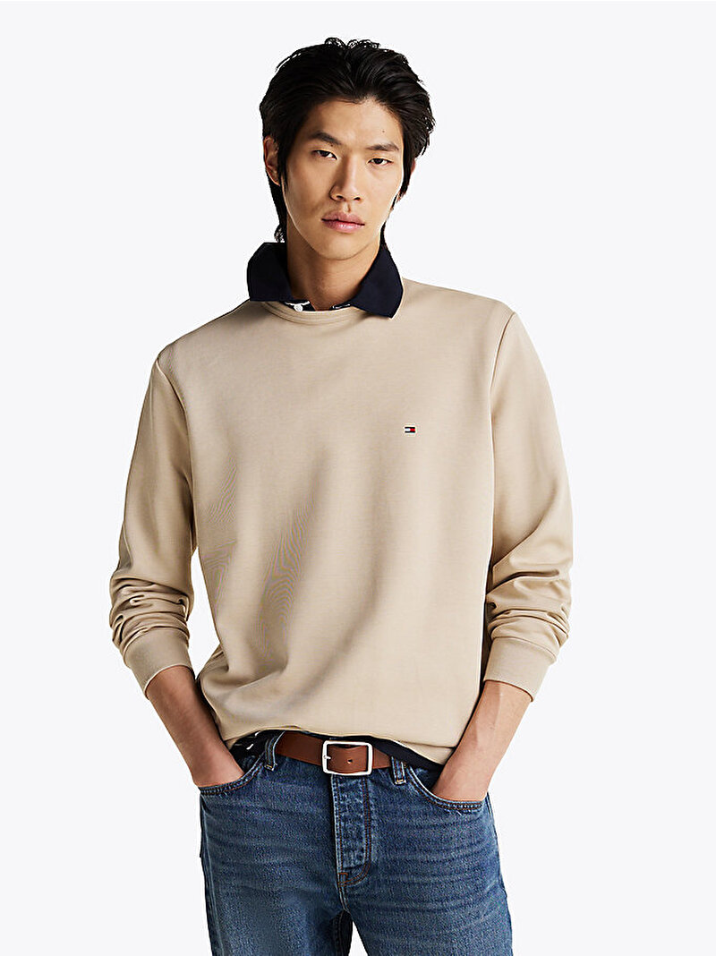 Erkek Essential Intechno Sweatshirt Bej  MW0MW37241RBT