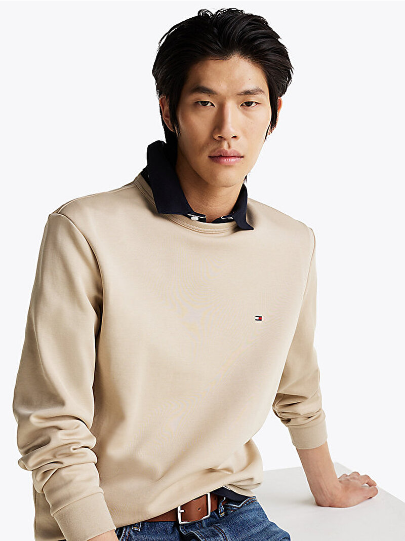 Erkek Essential Intechno Sweatshirt Bej  MW0MW37241RBT