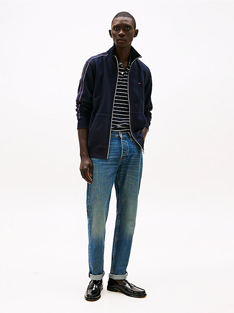 Erkek Global Stripe Sweatshirt Lacivert MW0MW37468DW5
