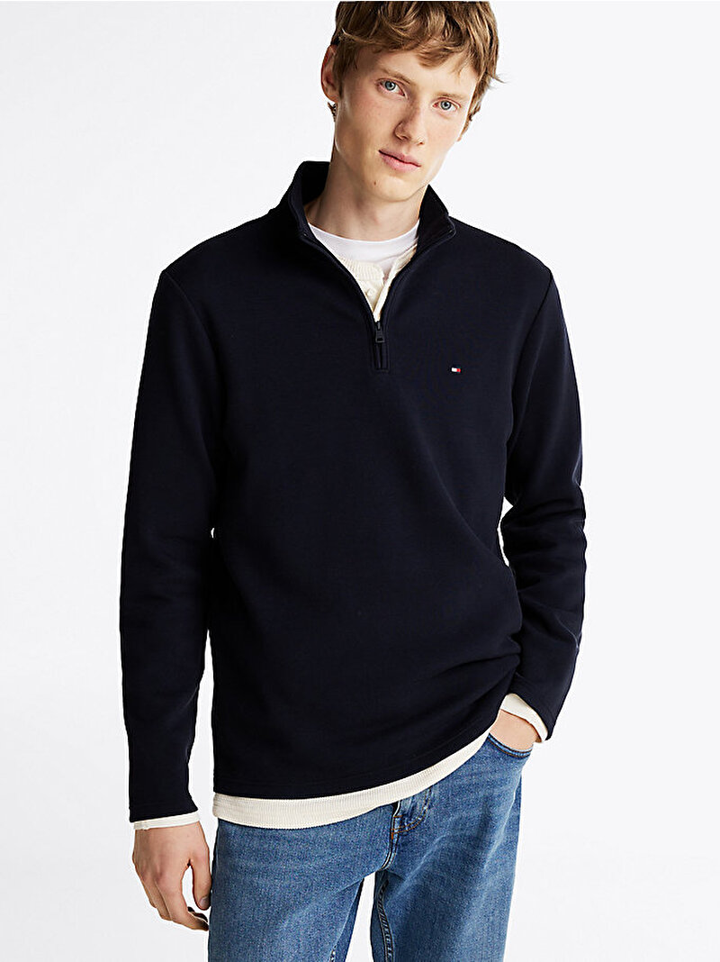 Erkek Tech Sweatshirt Lacivert MW0MW38081DW5