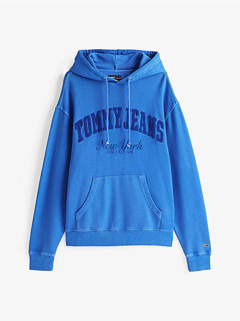 Erkek Tjm Rlx Vintage Varsity Sweatshirt Mavi  DM0DM20263C6E