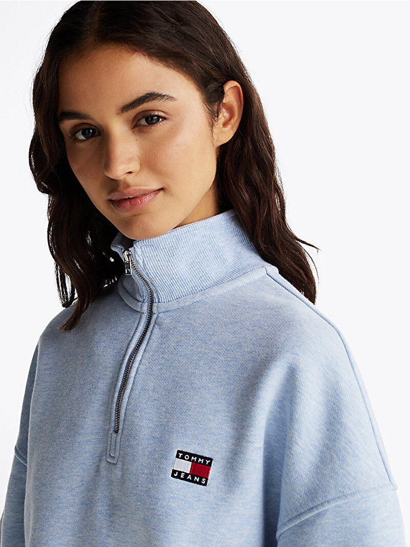 Kadın Tjw Bxy Crp Badge Sweatshirt Mavi  DW0DW19410DSC