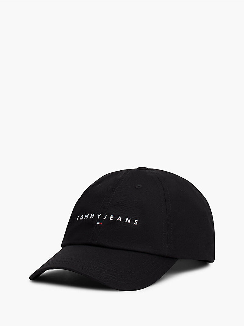 Kadın Tjw Linear Logo 6 Panel Şapka Siyah AW0AW16868BDS