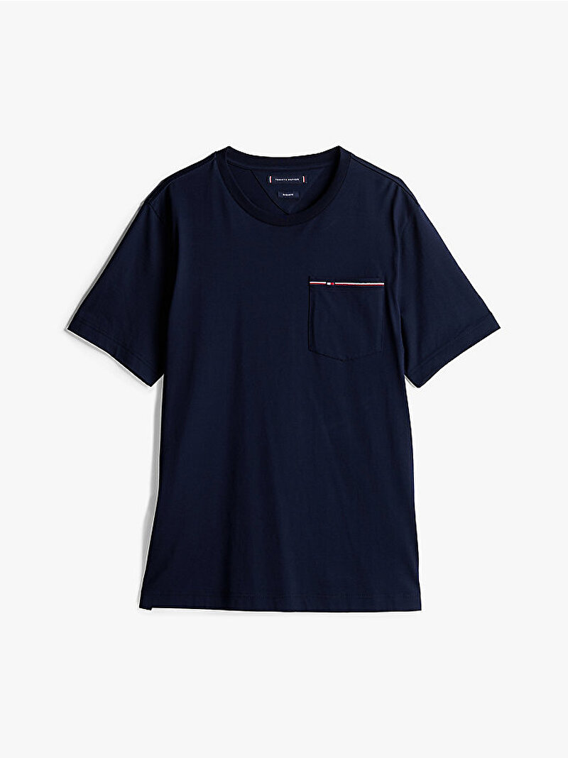 Erkek Global Stripe Pocket T-Shirt Lacivert MW0MW37452DW5