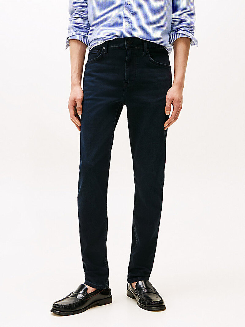 Erkek Slim Bleecker Slim Jean Pantolon Lacivert MW0MW378131BN