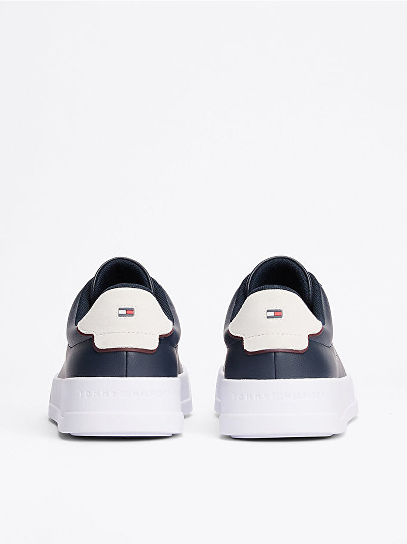 Erkek Th Court Leather Detail Sneaker Lacivert FM0FM05367DW5
