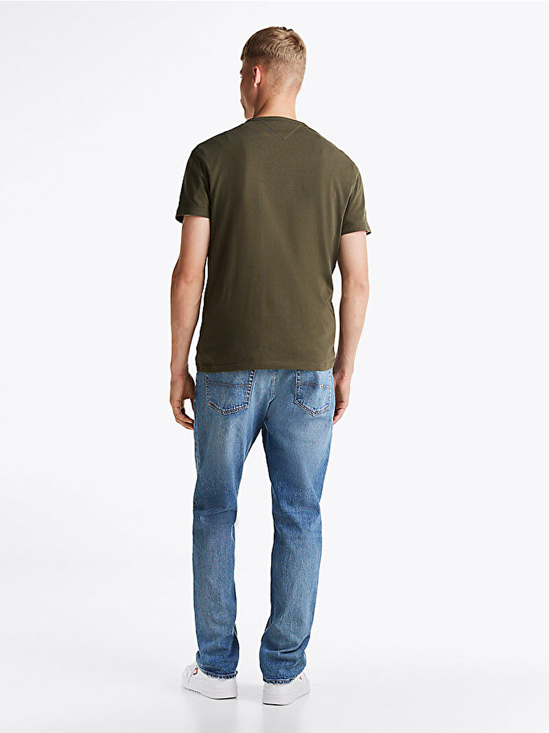 Erkek Tjm Reg Badge T-Shirt Yeşil DM0DM20322M12