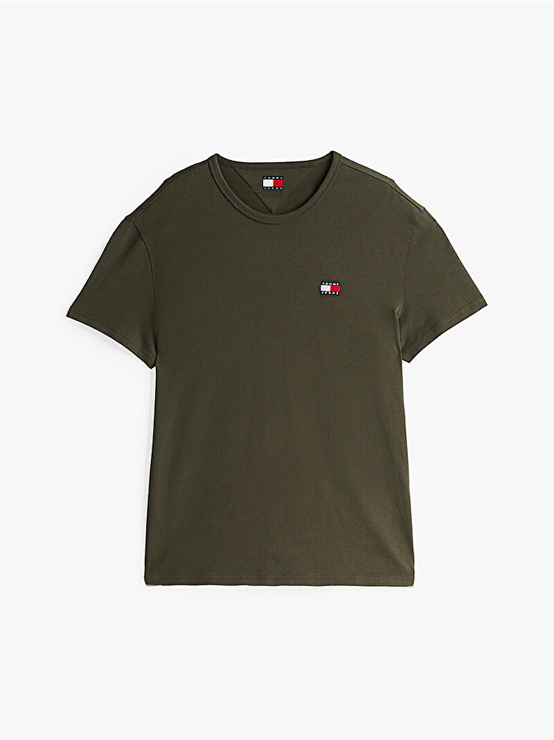 Erkek Tjm Reg Badge T-Shirt Yeşil DM0DM20322M12