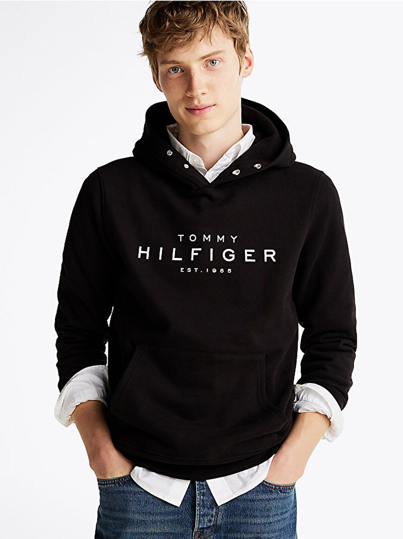 Erkek Tommy Hilfiger Hoodie Siyah MW0MW37455BDS