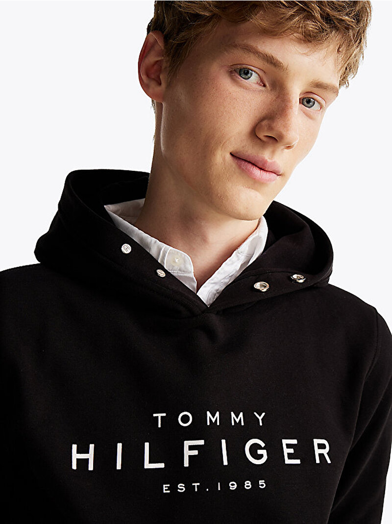 Erkek Tommy Hilfiger Hoodie Siyah MW0MW37455BDS