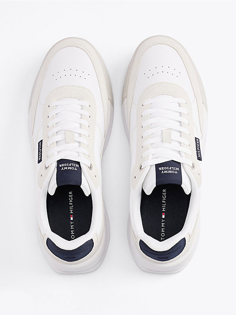 Erkek Retro Runner Mix Sneaker Beyaz  FM0FM05371YBS