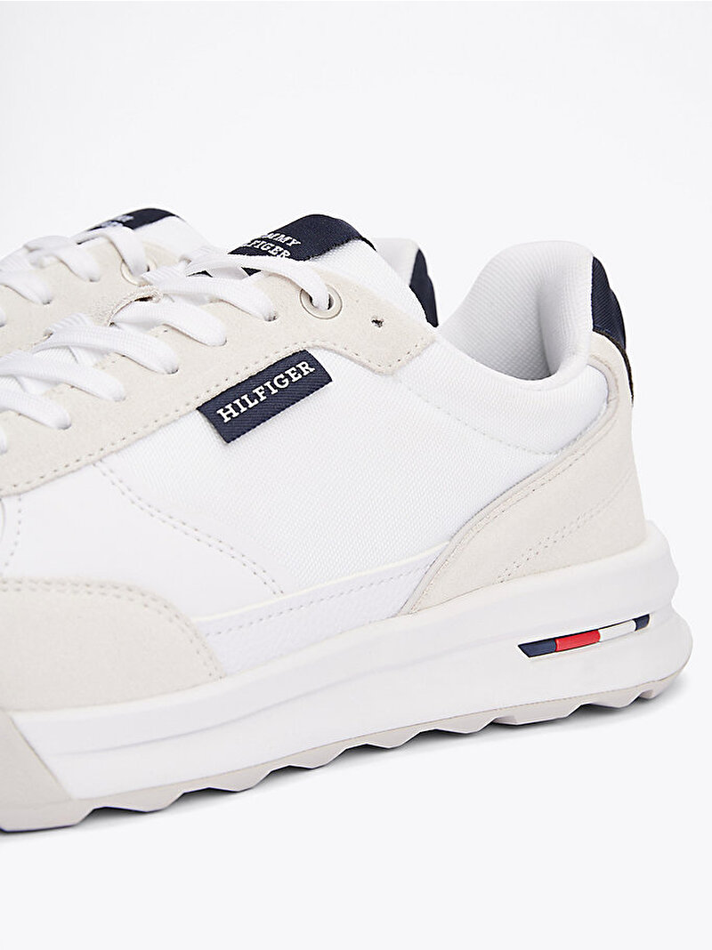 Erkek Retro Runner Mix Sneaker Beyaz  FM0FM05371YBS