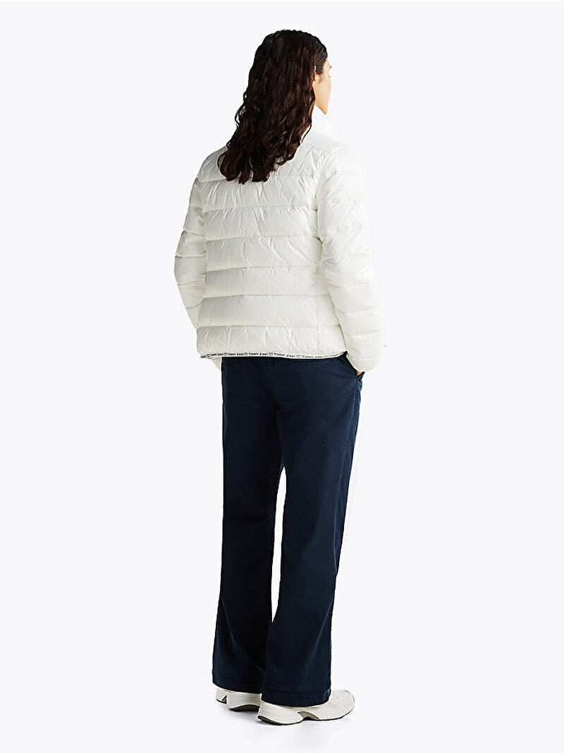 Kadın Tjw Essential Tape Puffer Mont Ekru DW0DW19312YBL