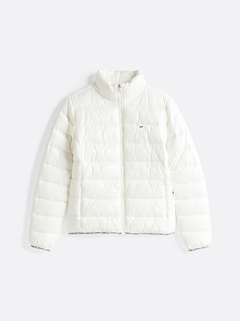 Kadın Tjw Essential Tape Puffer Mont Ekru DW0DW19312YBL