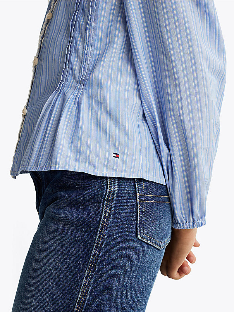 Kız Çocuk Stripe Bluz Mavi  KG0KG082900A6
