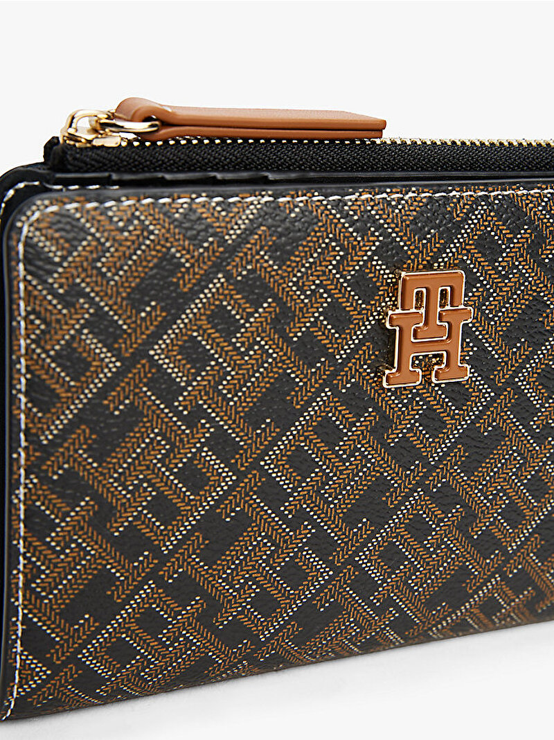 Kadın Th Monoplay Leather Cüzdan Siyah AW0AW17417BDS
