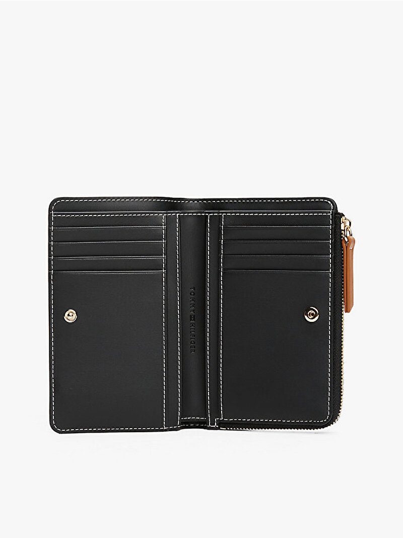 Kadın Th Monoplay Leather Cüzdan Siyah AW0AW17417BDS