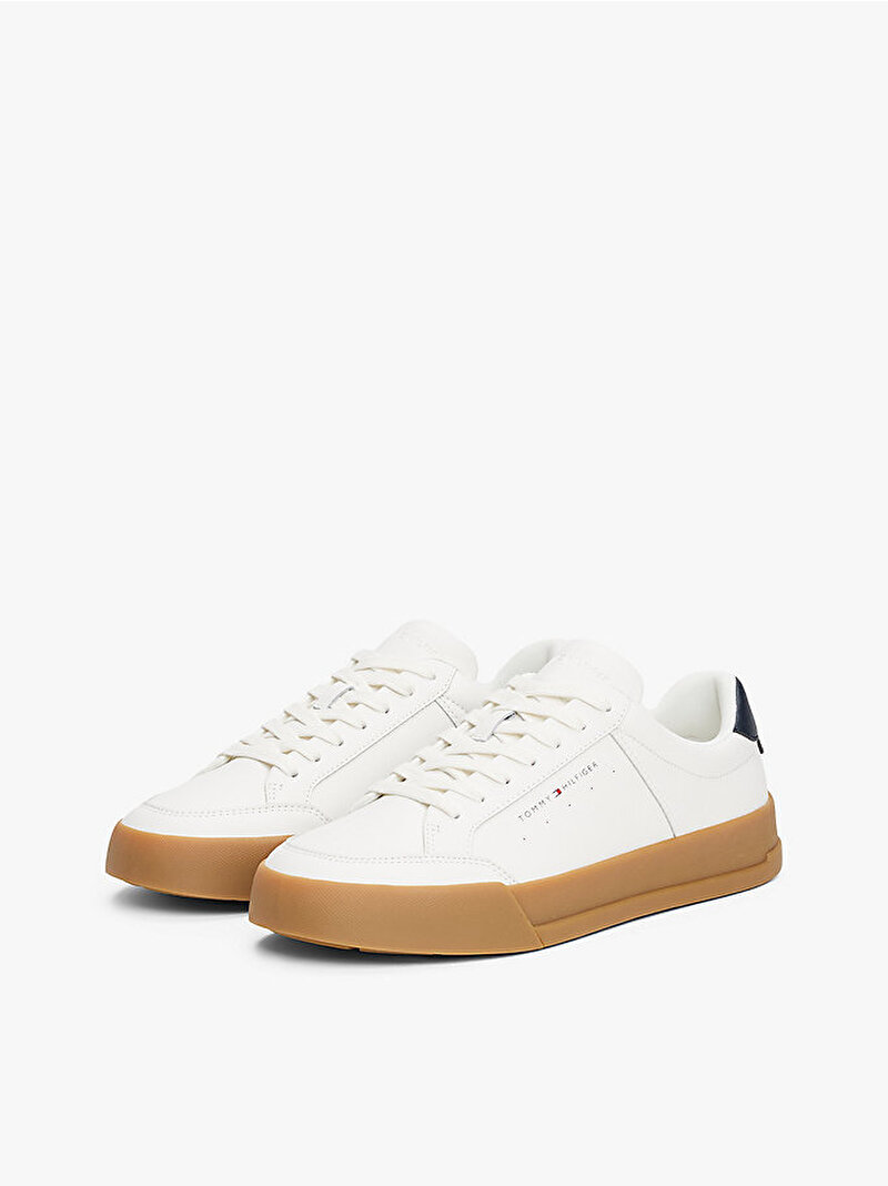 Erkek Th Court Mix Sneaker Ekru FM0FM05489YBL