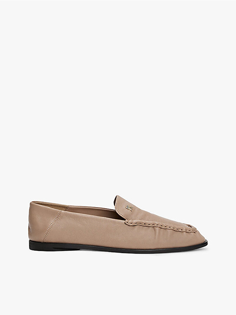 Kadın Soft Leather Squared Loafer Bej  FW0FW08412AFE