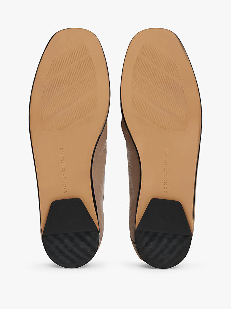 Kadın Soft Leather Squared Loafer Bej  FW0FW08412AFE