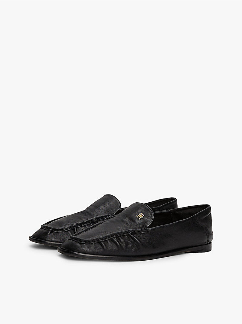 Kadın Soft Leather Squared Loafer Siyah FW0FW08412BDS
