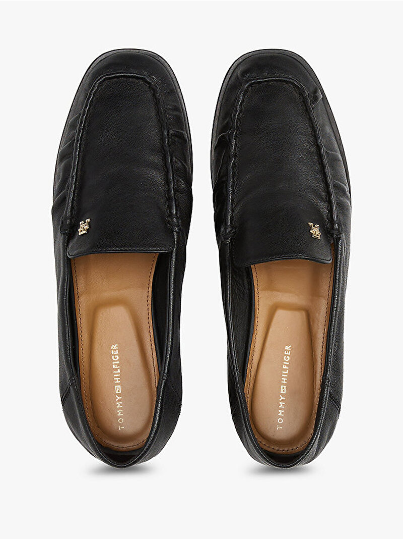 Kadın Soft Leather Squared Loafer Siyah FW0FW08412BDS