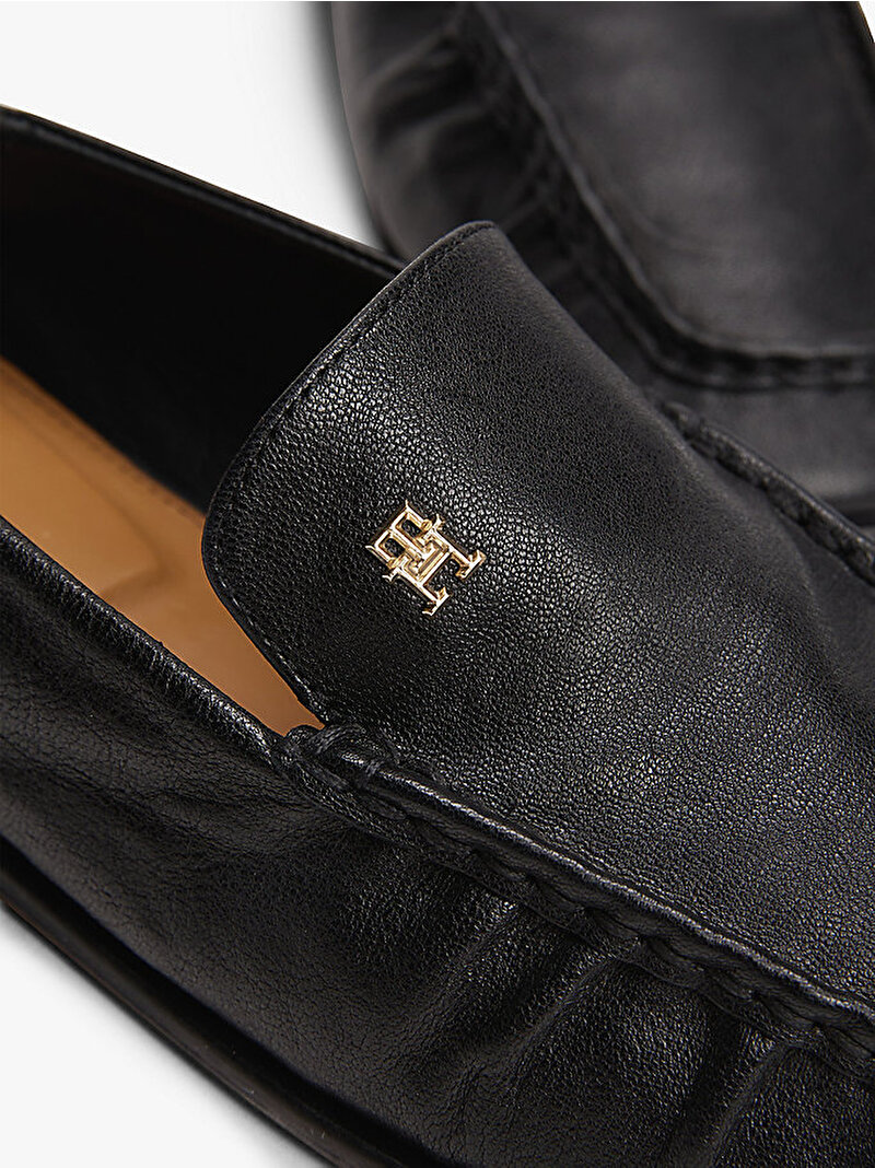 Kadın Soft Leather Squared Loafer Siyah FW0FW08412BDS