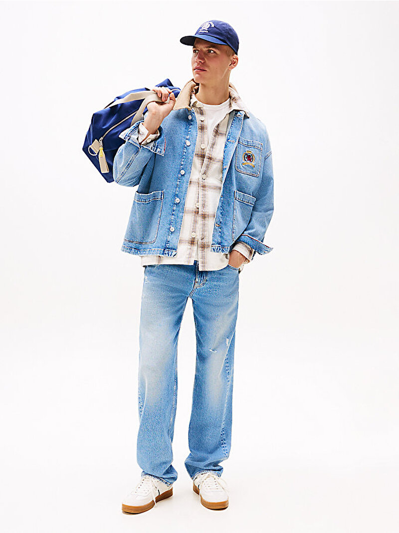 Erkek Jaimie Relaxed Straight Jean Pantolon Mavi  DM0DM210361AB