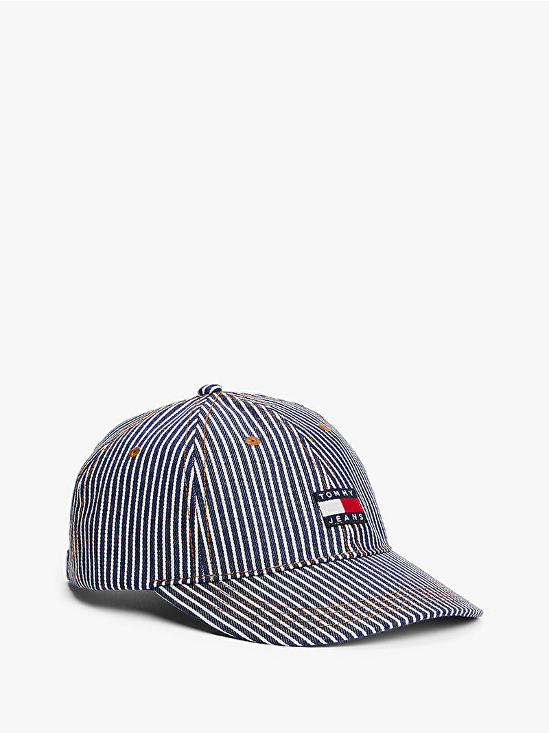 Erkek Tjm Heritage Stripe Şapka Mavi  AM0AM133580LD