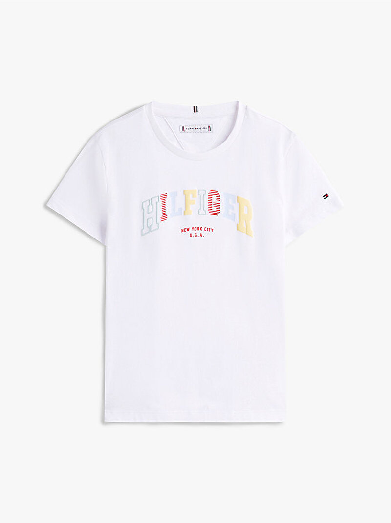 Kız Çocuk Varsity T-Shirt Beyaz  KG0KG08526YBR