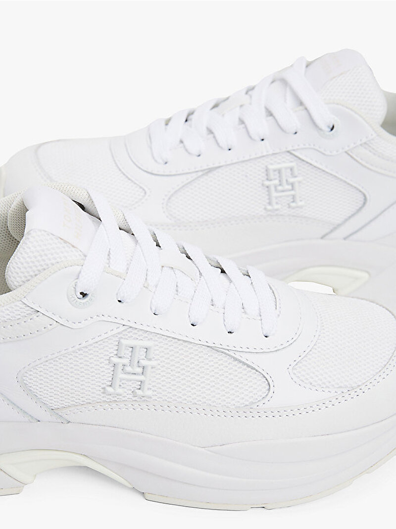 Kadın Th Chunky Runner Sneaker Beyaz  FW0FW08474YBS