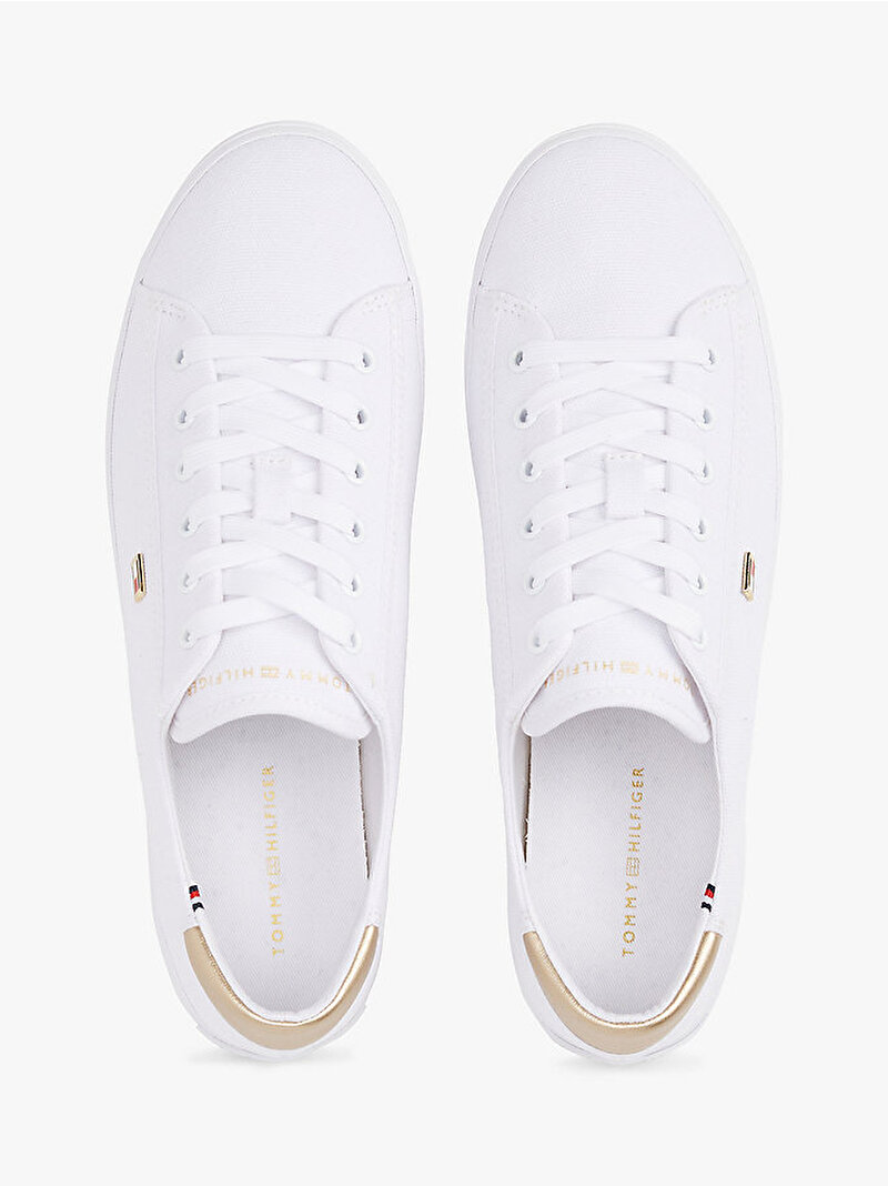 Kadın Vulc Canvas Lace Up Sneaker Beyaz  FW0FW08647YBS
