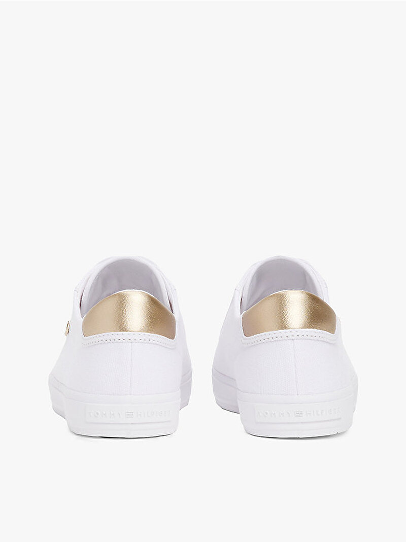 Kadın Vulc Canvas Lace Up Sneaker Beyaz  FW0FW08647YBS