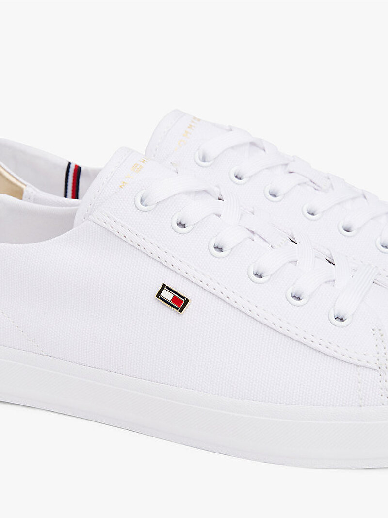 Kadın Vulc Canvas Lace Up Sneaker Beyaz  FW0FW08647YBS